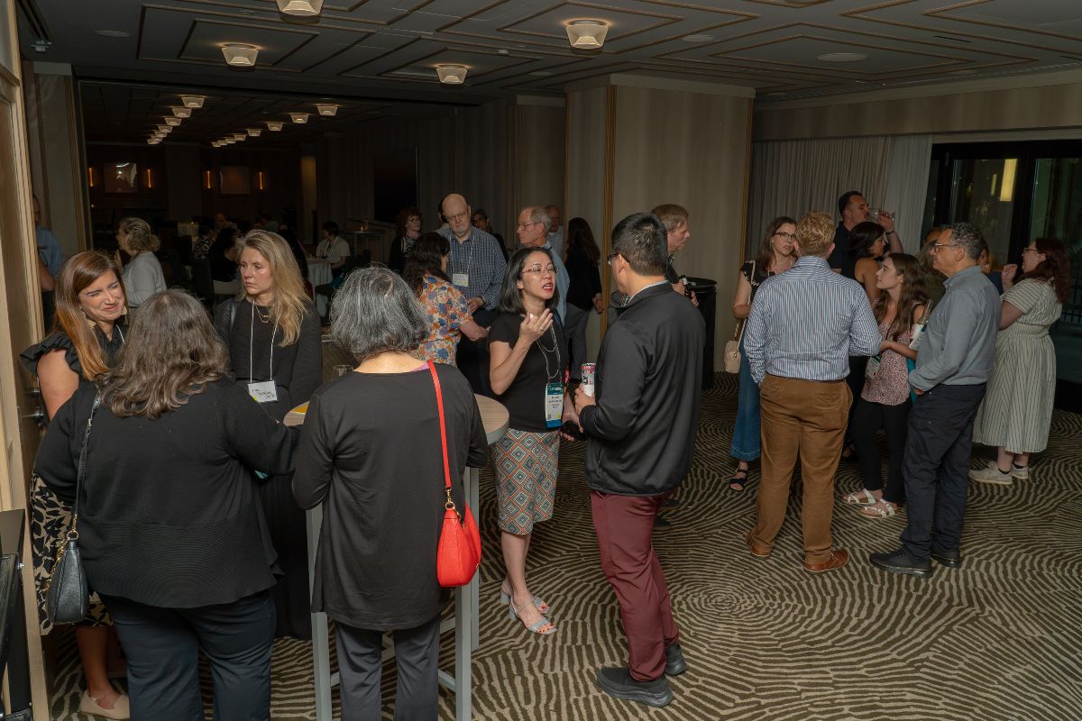 CSPP alumni and friends gathering at an event